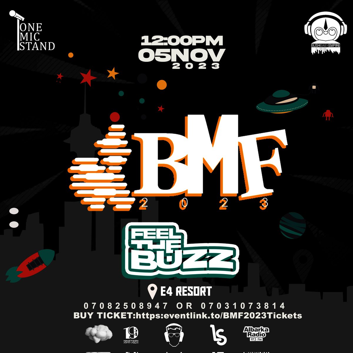 🎶 Get ready to groove at the biggest musical extravaganza of 2023! 🎉

Join us on November 5th, 2023, at the stunning E4 Resort in Bauchi for a day filled with music, fun, and memories that will last a lifetime! 🎉🎵

Let's create some sweet memories together! 🐝🎉 #FeeltheBuzz