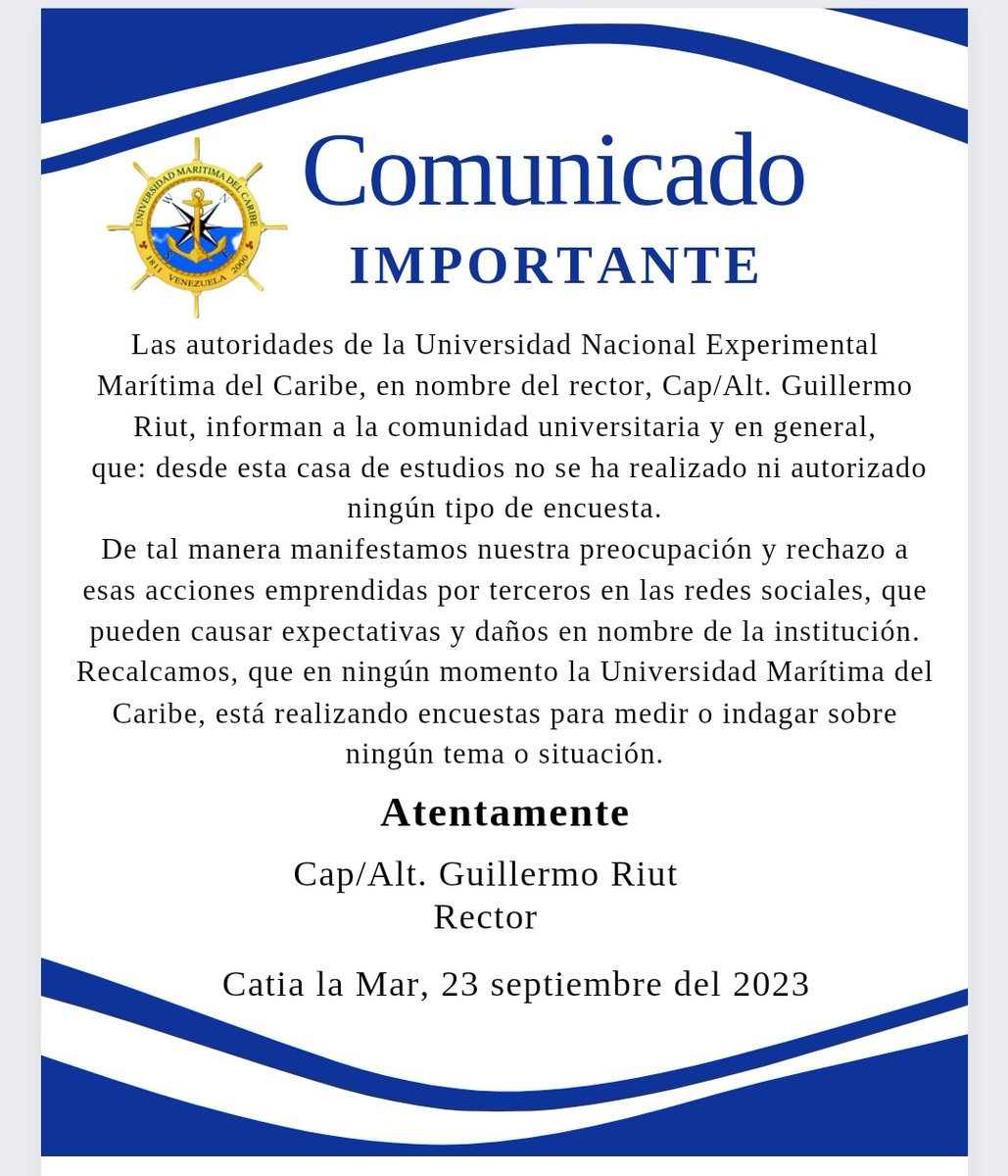 Universidad Marítima del Caribe ⚓🇻🇪 tweet media