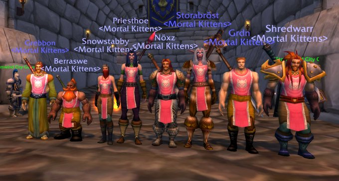 I am back on Wrath and the Mortal Kittens have been created. https://t.co/lPx9G7Dgfc