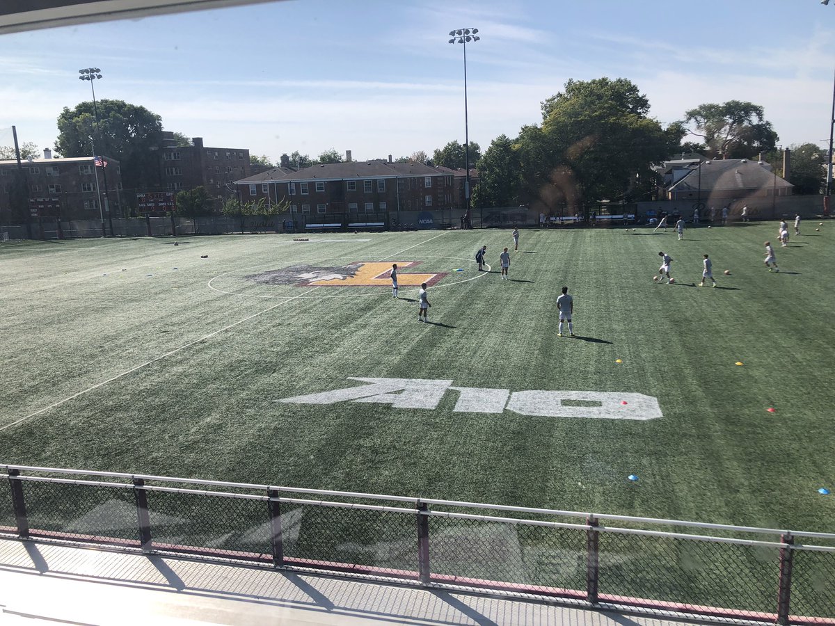 MSosler16's tweet photo. It’s a rematch of last year’s A10 semi-final on a hot day in Rogers Park!

@RamblersMSOC looks to extend their win streak to four. @DuqMSoccer stands in their way in a battle of two top A10 foes!

Join myself and @JennaRoss03 at 3pm! 

https://t.co/kYzFwegooY https://t.co/0glET6iiN1