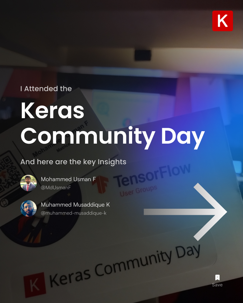 Just attended Keras Community Day and what an event it was!🌟 Here are the key highlights from the event: #Keras @TFUGBangalore
