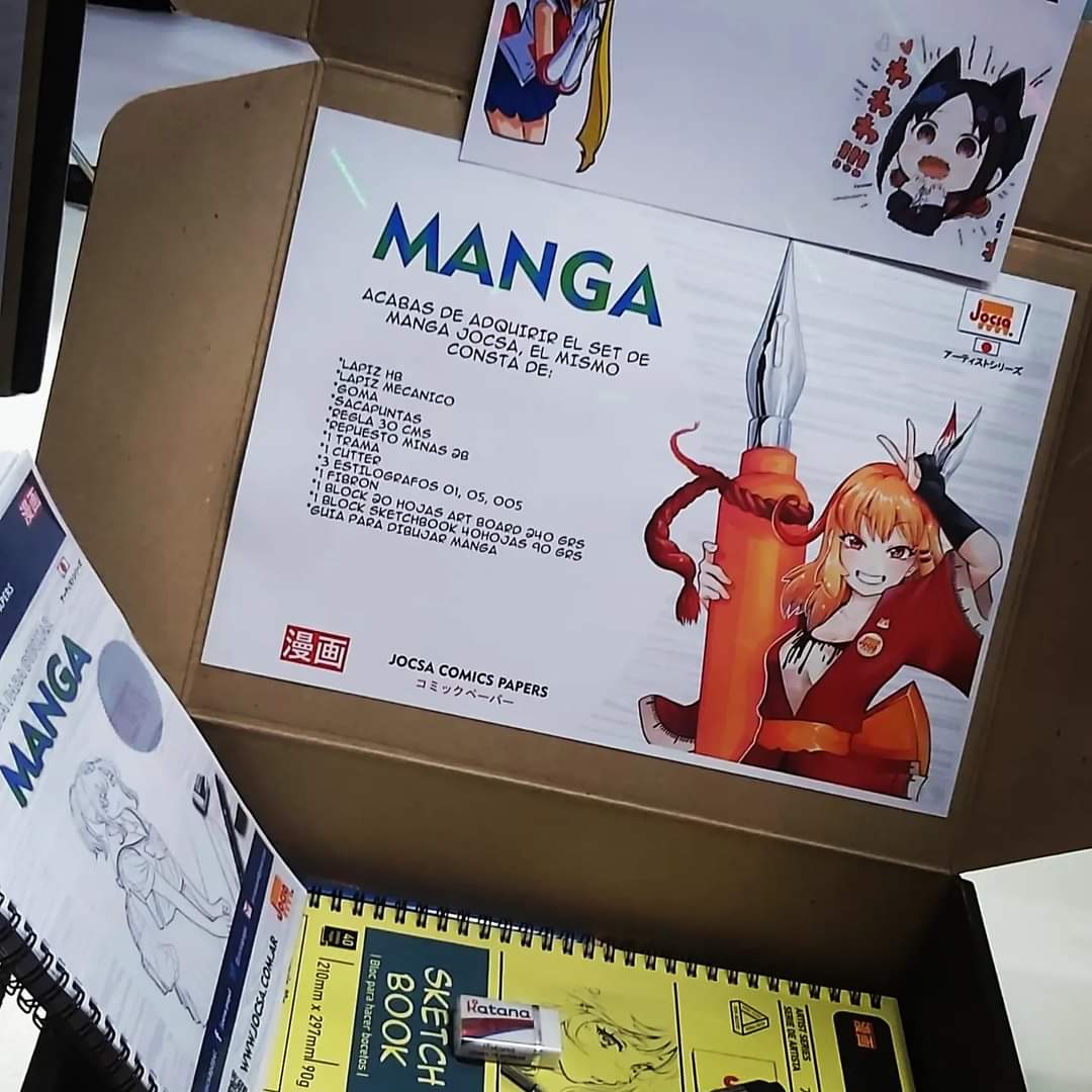 aniconoficial's tweet photo. ¡Conseguí todos los materiales de #jocsapapel en #AnimeConAr para convertite en el mangaka que siempre quisiste ser!✍️
#AnimeConAr #Manga #Anime #Arte #Jocsa https://t.co/oF5UIotuR7