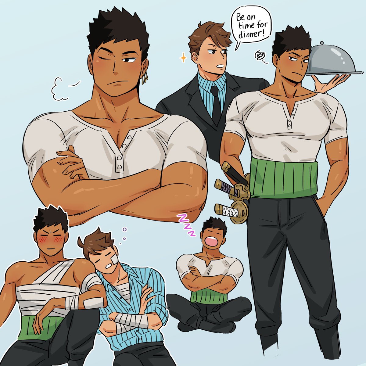 one piece #iwaoi au 🫶🏴‍☠️🦜