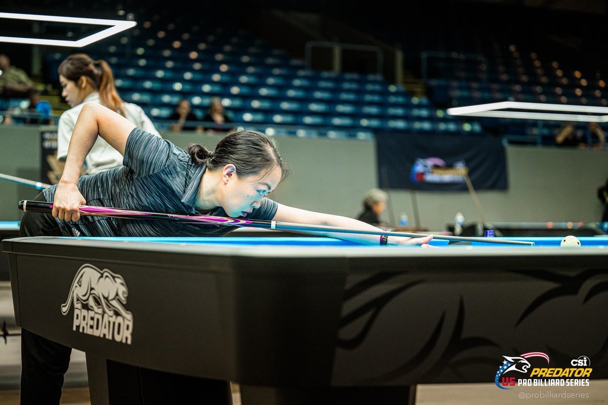 My run at the <a href="/PBilliardSeries/">Predator Pro Billiard Series</a> Michigan Women’s Open is over. I lost the first set 0-4 and rallied back 4-2 in the second set to force a shootout. Missed 1 ball while my opponent speared in all 4 of her shots. Next match lost 2-4, 0-4. #ironmaidenpool