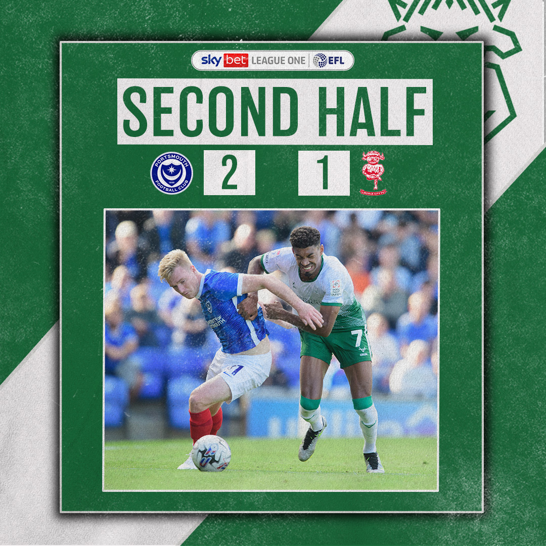 LincolnCity_FC's tweet photo. ▶️ Back underway.
⏱46' | 🔵 2-1 ⚪️ | #PORLIN https://t.co/QhN29V90Gs