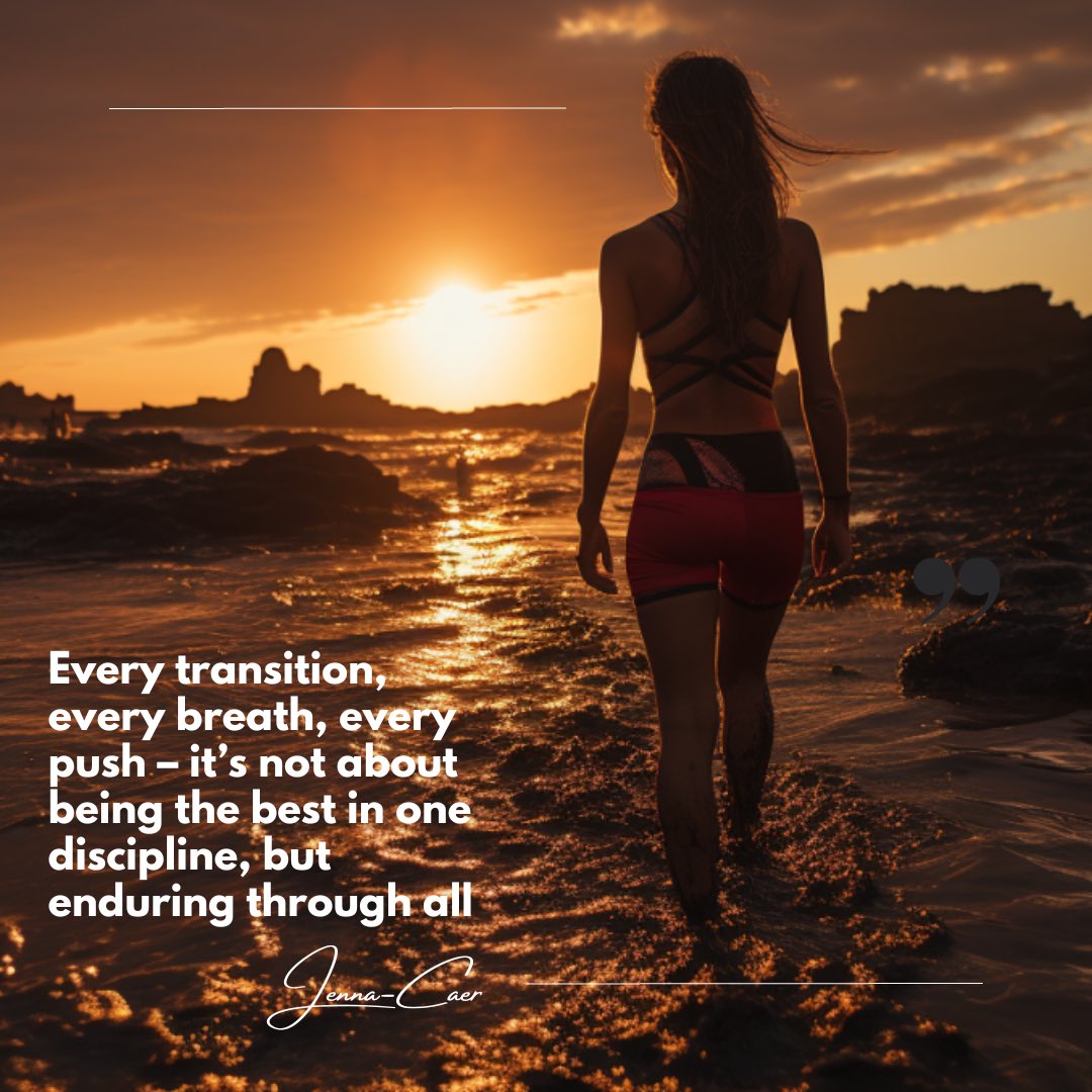 Every transition, every breath, every push – it’s not about being the best in one discipline, but enduring through all

#endurancesports #runningmotivation #triathlonmotivation #runningquotes #sunrise #midjourney