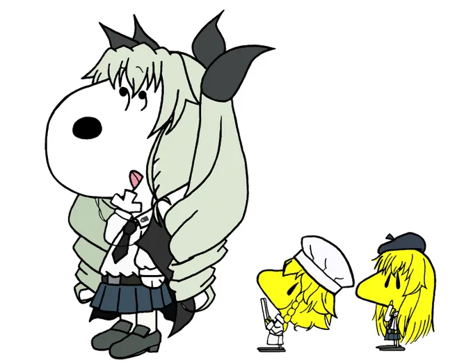 「////.//////.///..」(鮭のリゾット、羽根つきラヴィオリ、耳うどん風ペンネか。いいな! どれもおいしそうだ!)「//////?」(お祝いにみんながご馳走してくれるんだ、ドゥーチェとして頑張りに応えるのは当然じゃないか!なあに本場イタリア料理は20以上の地域で違うんだからこのくらい!) 