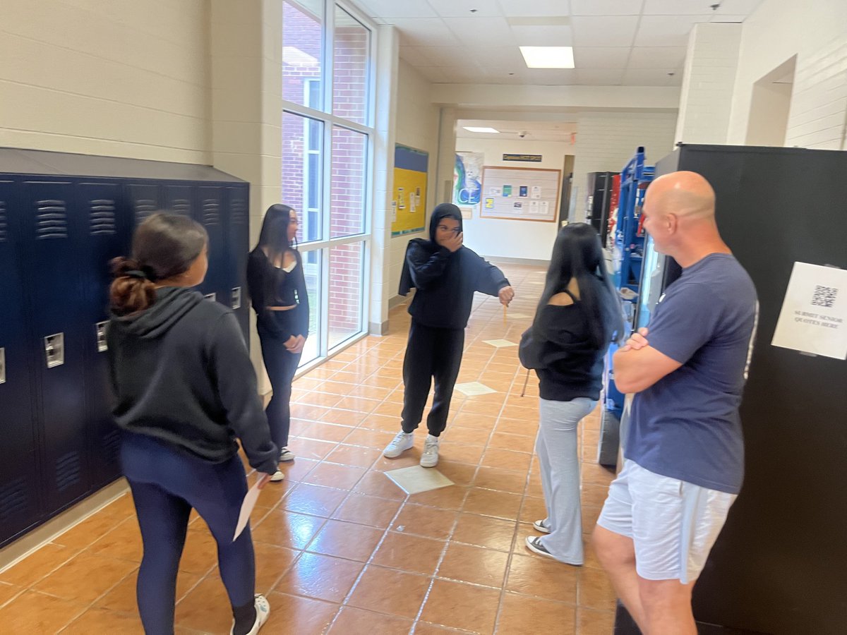 Mr. Caruso’s class working on skits. Who knew you could incorporate acting into HPE 10? 100% of the students were actively engaged. ⁦<a href="/LCHS1954/">LCHS news</a>⁩