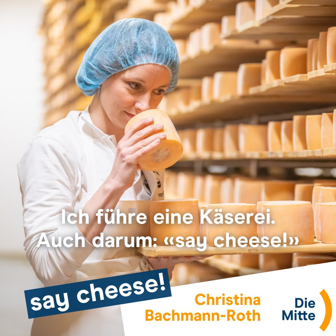 Wieso der Slogan «say cheese!»? Als Käsertochter und eine der (noch) wenigen Frauen, die eine Käserei führen gibt es für mich kein prägenderes Lebensmittel als Käse.