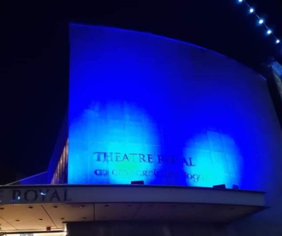 WaterfordCounci's tweet photo. Tonight,  Theatre Royal, City Hall and 35 The Mall, will be lit up in blue to mark International Day of Sign Languages 
#ISLAwarenessWeek, #IWDP, #IDSL, #LearnISL 
@IrishDeafSoc https://t.co/iMyL5CXK6B