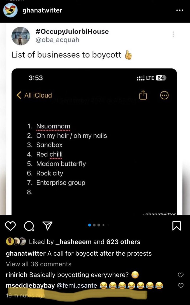 FCTamakloe's tweet photo. Look at this picture. See the underlined part? That's Edwina (the Prez's daughter &amp; owner of Nsuonam) and Femi, (wife of the Executive Secretary to the Prez &amp; owner of Sandbox &amp; Madam Butterfly).

What are they doing? They are laughing. Laughing at you and me. #OccupyJulorbiHouse https://t.co/O0OaFf3Tod