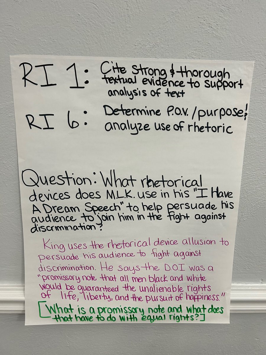 Great session <a href="/cpresacom/">CPRESA Communication</a> on 9/22. We focused on exercises for helping students elaborate on textual evidence. Step 1: Pose question(s) about the evidence (see green in picture). Step 2: Answer the question(s), thus elaborating on the evidence more effectively.