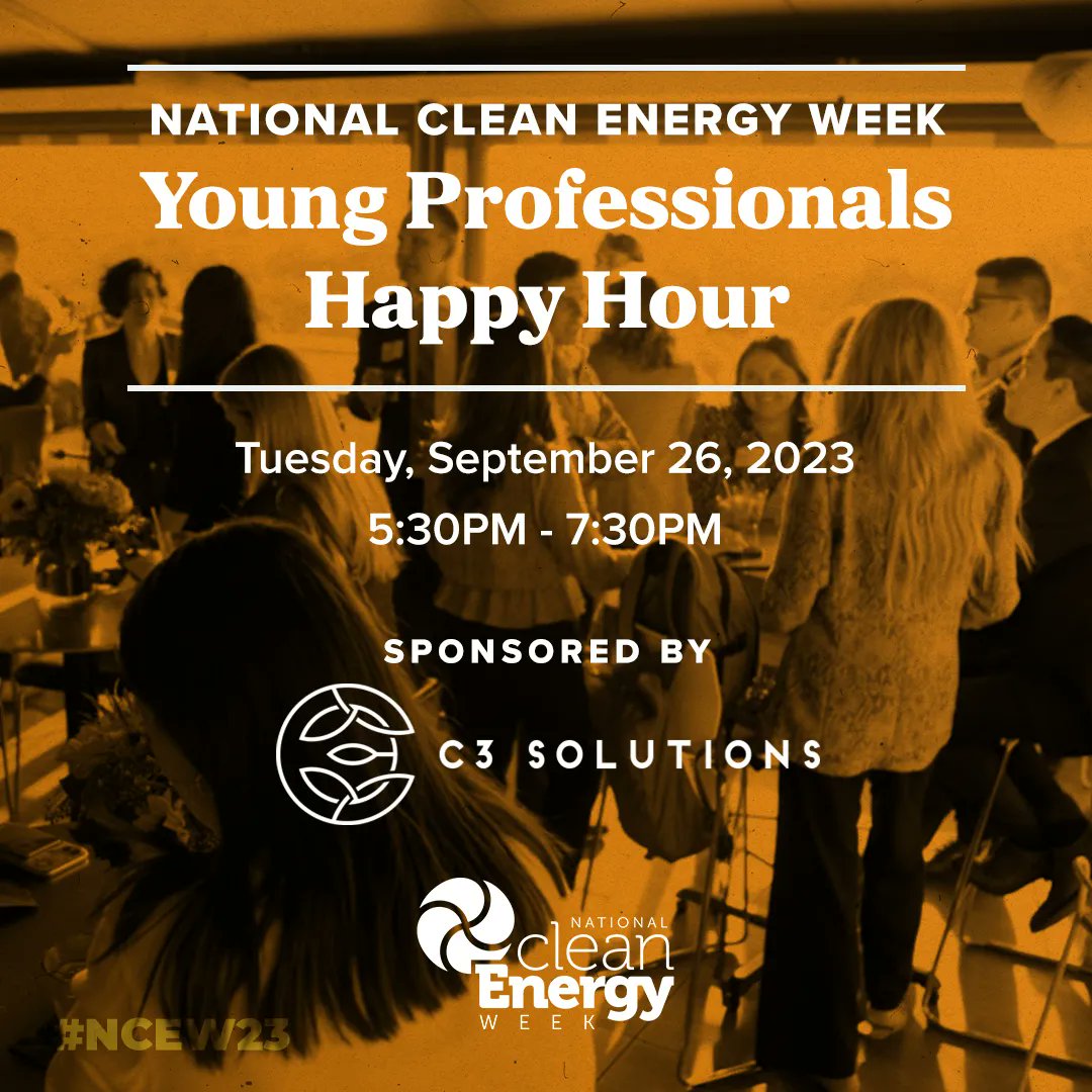 Thank you to our #NCEW23 Platinum Sponsor @C3SolutionsNews for making this year's upcoming Young Professionals Happy Hour possible!