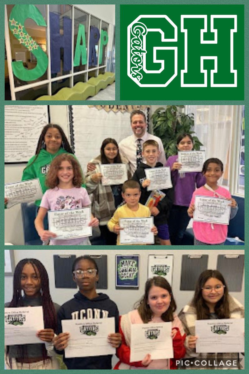 Celebrating our amazing Students of the Week and students who received Positive Office Referrals at GHS this week! We are so proud of all the SHARP skills you demonstrate in all that you do everyday! Keep up the great work, Gators! 🙌🏻🐊💙💪🏻🌟@GHillsGators @BristolCTSchool