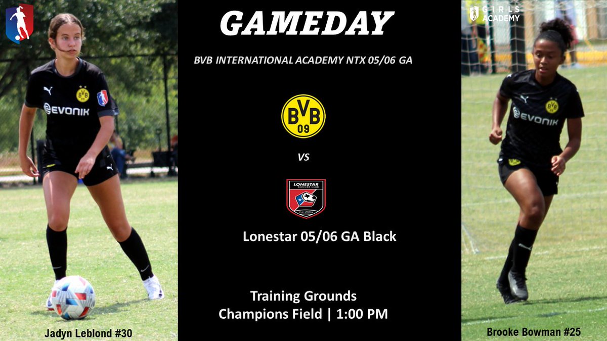 🖤💛GAMEDAY ⚽️
Let's get loud and proud at The Training Grounds for our <a href="/GAcademyLeague/">Girls Academy</a> home opener‼️  

<a href="/TopDrawerSoccer/">TopDrawerSoccer</a> <a href="/TheSoccerWire/">SoccerWire</a> <a href="/PrepSoccer/">Prep Soccer ⚽️</a> <a href="/JREskilson/">J.R. Eskilson</a> <a href="/grtorres/">Guilherme Torres</a> <a href="/ImCollegeSoccer/">College Soccer Truth ™</a> <a href="/ImYouthSoccer/">ECNL/GA/Recruiting/College Soccer</a>