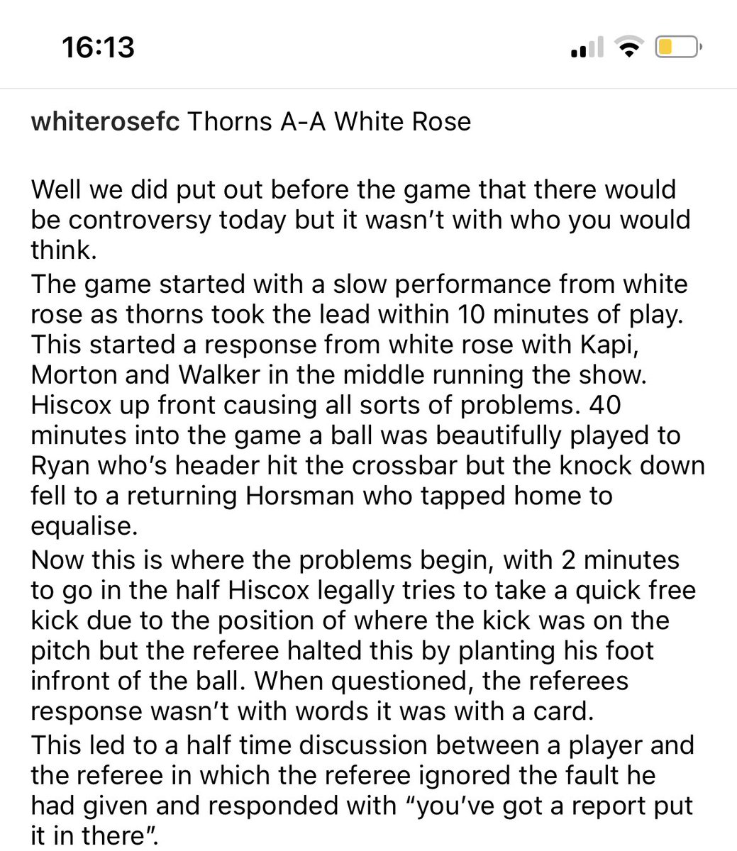 White Rose FC tweet media