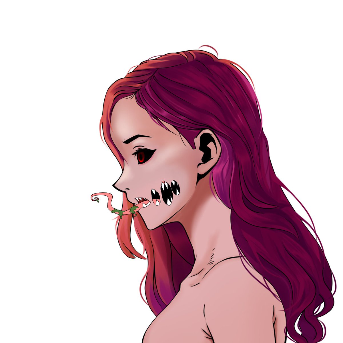New hair trait 😈🤘art almost in final phase!