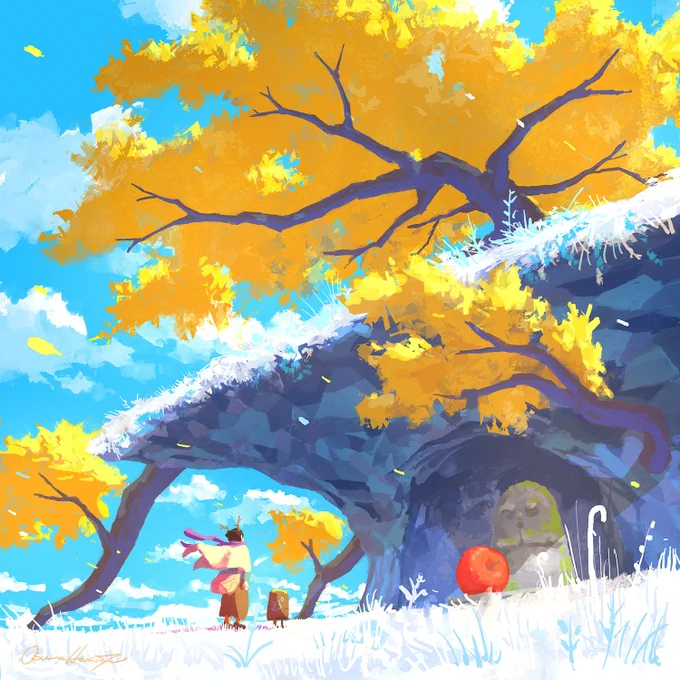 #芸術の秋ということで作品あげてるアカウントフォローしませんか