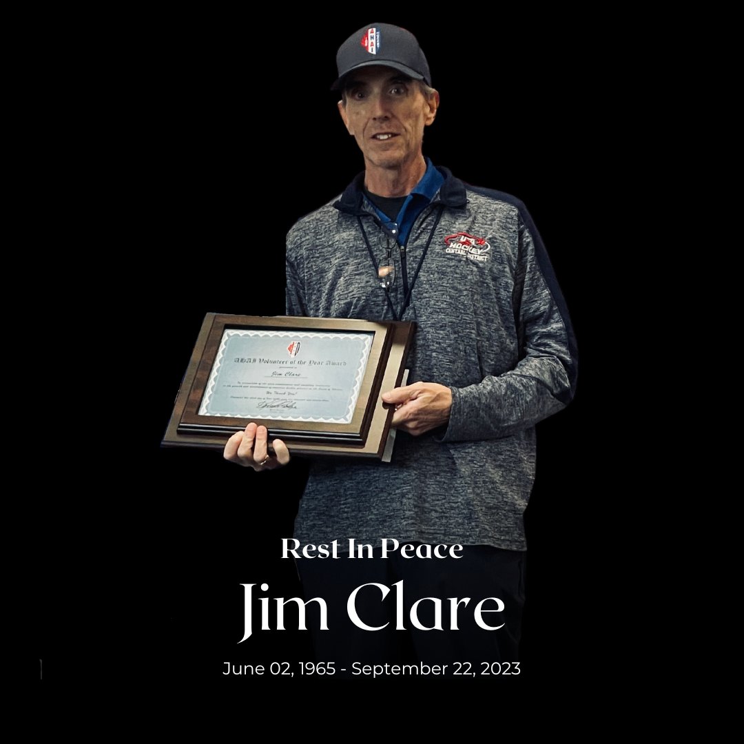 AHAI_1's tweet photo. With great regret, AHAI announces the passing of Jim Clare after a long, hard-fought battle with cancer. Jim's contributions to USA Hockey and AHAI memberships span decades. The thoughts and prayers of the hockey community are with Jim’s family during this difficult period. https://t.co/AWIuGsy2aB