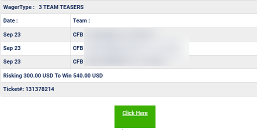 I've handpicked 3 team Teaser winner from the stacked 12 pm lineup. 
The value is unreal for just a small investment.
 Don't miss out on this golden opportunity! 
Let's make this Saturday one for the record books! 💰🏈🎉 #VIPTeaser #WinningPlays #SaturdayShowdown
Get it now on…