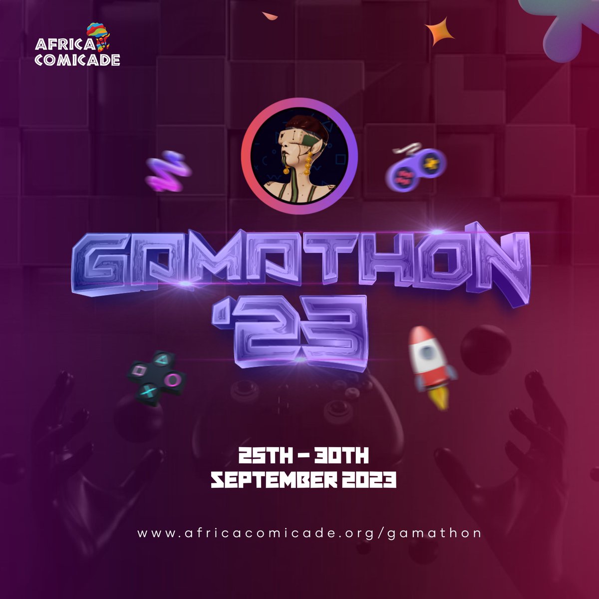 DigitalRealmEnt's tweet photo. 🎮 Join the vibrant world of African digital creatives at our friends @africacomicade's #Gamathon23! 🌍 Explore the latest projects, learn from industry leaders, and connect with creative minds. Get your tickets here
👉 https://t.co/ba2lW9upmk
 🚀 #Gamathon23 #AfricanCreatives https://t.co/4ifFaqn8M6