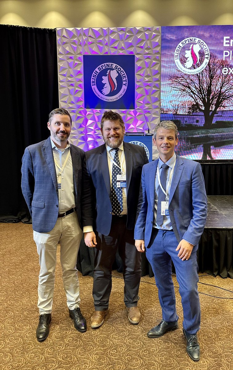 Honoured to be asked to talk at the Irish Spine Society today. Excellent meeting and chance to catch up with two previous Leeds spine fellows. #ISS2023 #spineresearch