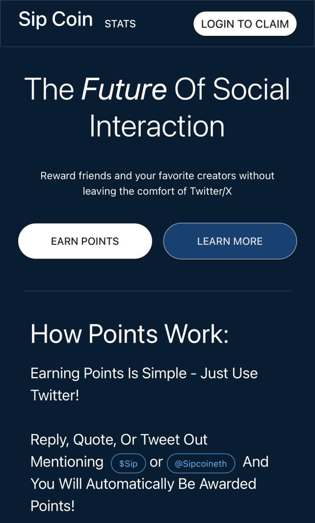 big_rapture's tweet image. Hello $Tip farmooorrs 

I know you love $Tip you will love $Sip too @sipcoineth 

After $Tip we farm $Sip 

Giv ‘em a follow @sipcoineth 

I know you love $Tip you will love $Sip too @sipcoineth

Gib ‘em a follow @sipcoineth 

Check out this URL sipcoin.io/#/