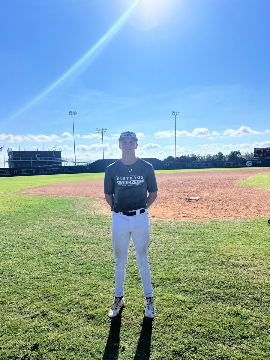 Five Tool South Texas (@fivetoolstx) on Twitter photo F: @_thedirtbagstx 2024 8, LBC Martinez 1
PoG: <a href="/CapersHayden/">Hayden Capers</a> 3 IP, 7K, 0H, 0 ER / 1-3, 2B, 2 RBI
Notable: <a href="/cdigesualdo11/">Connor DiGesualdo</a> 1-3, 3B, 2 RBI F: @_thedirtbagstx 2024 8, LBC Martinez 1
PoG: <a href="/CapersHayden/">Hayden Capers</a> 3 IP, 7K, 0H, 0 ER / 1-3, 2B, 2 RBI
Notable: <a href="/cdigesualdo11/">Connor DiGesualdo</a> 1-3, 3B, 2 RBI