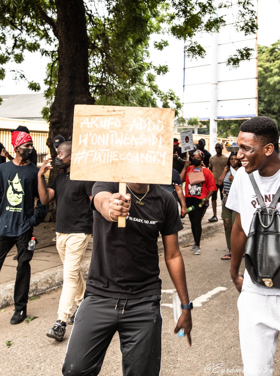 Eyrambless5's tweet photo. When civilians break loose, it's the worst for any country - Dr Nyaho Nyaho-Tamakloe.

we are not stopping here. we can promise the government that there's more to come.
@#OccupyJulorbiHouse

@kwawkese 
@gyaigyimii 
@kwadwosheldon
@manifestive https://t.co/f1wJ6ECXWR