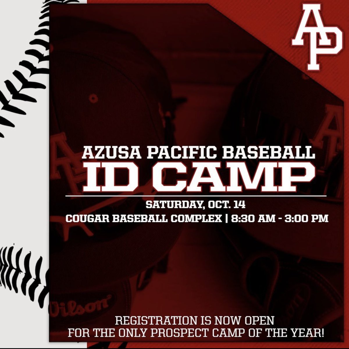 roose0179's tweet photo. Azusa Pacific Baseball ID Camp, Sun Oct 14. Sign up at https://t.co/oAIUMrtT6T

@APUBaseball https://t.co/D2NLXXrT8r