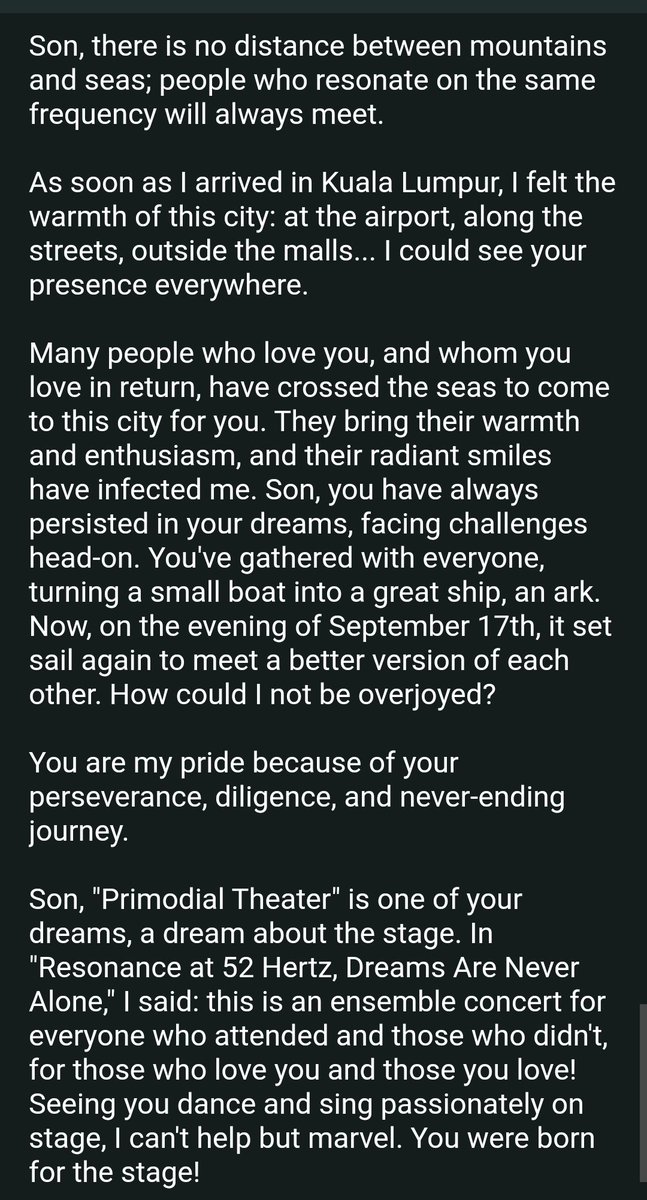 venusstaratdawn's tweet photo. Excerpts from Zhang Mama’s letter
I cry again
#ZhangZhehan #张哲瀚 https://t.co/gusqNjycGl