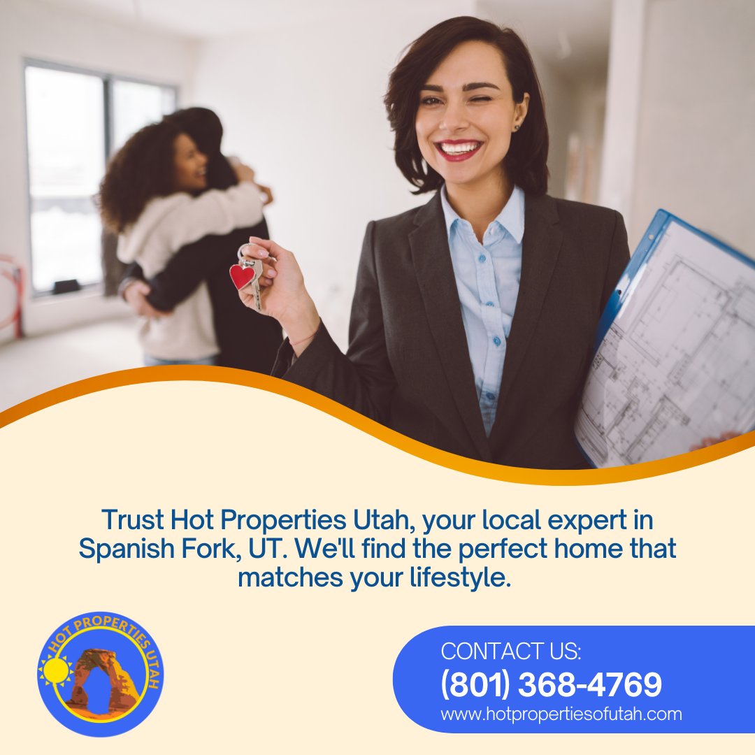 Benefits of a local agent? Hot Properties Utah knows Spanish Fork, UT inside out. Get top-notch service and local expertise. Contact us for a smooth real estate journey. #LocalAgent #SpanishFork