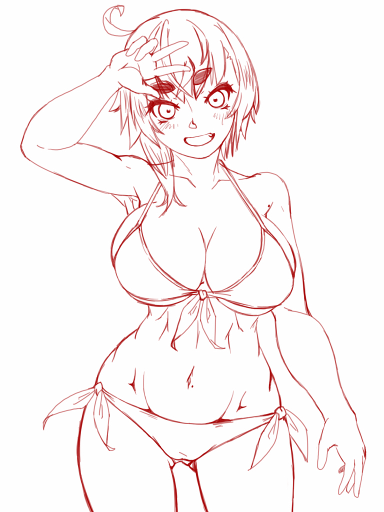 ラフ描いたので上げときます
#九嶺蓮歌 