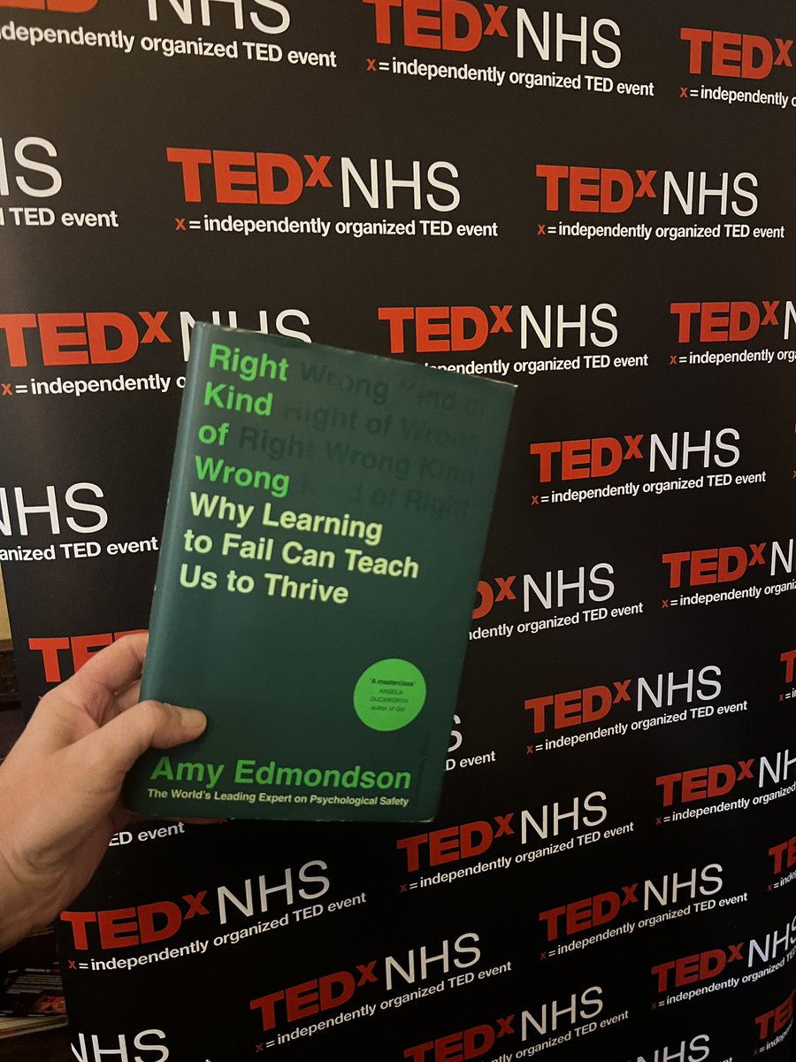CuriousBecks's tweet image. It’s been a busy week for me 

Glasgow #FNFLeadershipProgramme
First EVER #FNFHackathon
#TEDxNHS2023 

@AmyCEdmondson new book has been my trusted travel companion  all week so seemed remiss not to get a pic of it in front of the @TEDxNHS banner #RightKindOfWrong