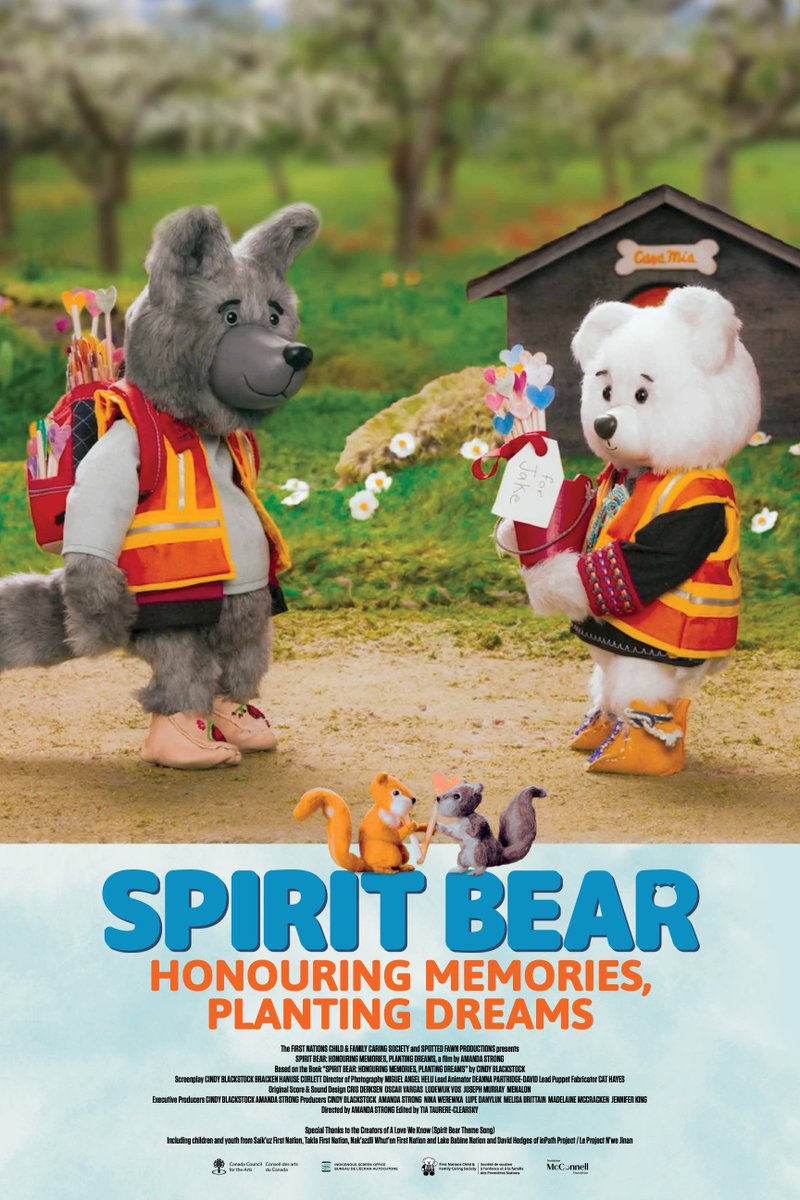 We're excited to announce that the third Spirit Bear is here! From Sept 23 - Oct 2nd you can watch the newest film in the series FOR FREE. English: youtube.com/watch?v=7UkJ71…. 🎥  Sous-titrage en français: youtu.be/EPbnJPqmbhM?fe…  
#OrangeShirtDay