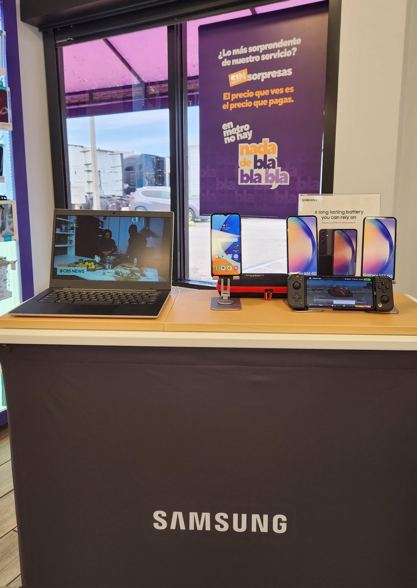 Come by the Cell Touch Metro by T-Mobile store in Miami Gardens today to see our #ChromebookGo in action and try out the #GalaxyA54 as a gaming device! Grab some swag while your at it! @KatyaRaskin @Indy_Clero