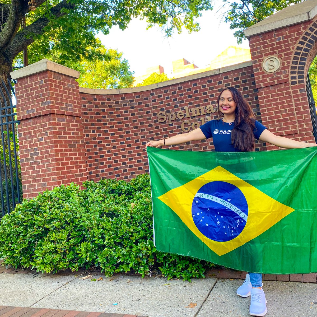 Celebrating Hispanic Heritage Month 🤝 #Fulbright HBCU Institutional Leaders Recognition! Yasmin Paiva de Siqueira is a #Fulbright FLTA from Brazil to @spelman_college, one of our HBCU ILs this year 🌟