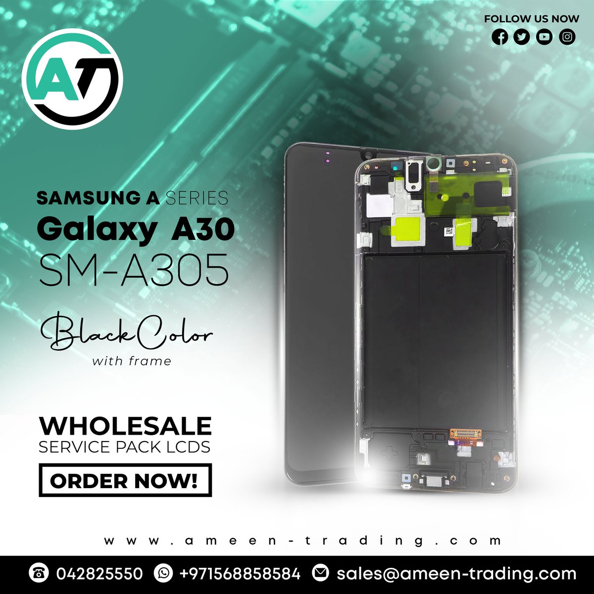 Ameen_Trading's tweet image. Unleash brilliance with Ameen Trading! 🌟 Elevate your repairs with premium Samsung Galaxy A30 SM-A305 LCDs at unbeatable wholesale prices.  #LCDWholesale #TechRepairs #ServicePack #CustomerSatisfaction #UnbeatableDeals #LCDReplacement