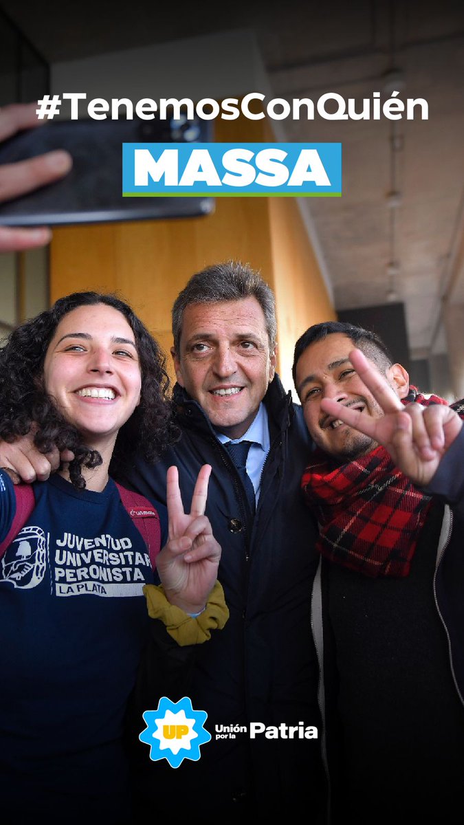 charlyvds's tweet photo. #TenemosConQuien  @SergioMassa 🇦🇷💪
@jmpaesani @MalenaGalmarini @MariaMaffezzoni @ALEAMORUSOO @pabloamoruso @lazaroflowers @Camisattler https://t.co/klF2giPB6m