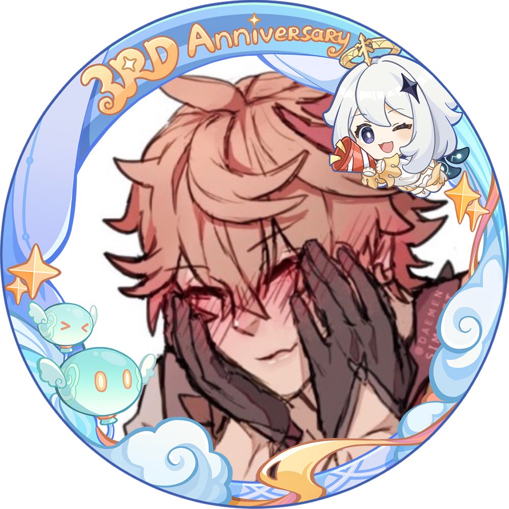 Raven__Lizzy's tweet photo. This man haunts me first character I spent money to get might not Play him much rn but I love him just look at that cute face (also not my art and no idea whose it is) #GenshinImpact3yearsFrame https://t.co/ovd3g0FWO4