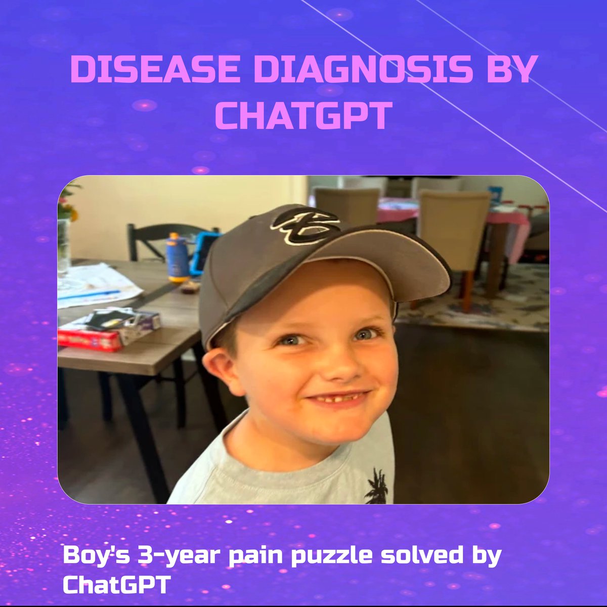 ChatFly_AI's tweet image. ChatGPT solved a boy&apos;s 3-year pain mystery that 17 doctors couldn&apos;t find the cause. ChatGPT identified tethered cord syndrome and then his Surgery went well. ChatGPT is a tool, not a replacement for medical professionals. Consult a healthcare provider for a final diagnosis.👩‍⚕