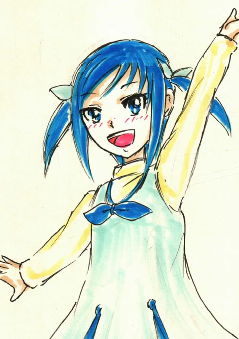#1日1六花(238)寝る前10分ドロ。ドキプリ33話を見てたので、ろりっか。 