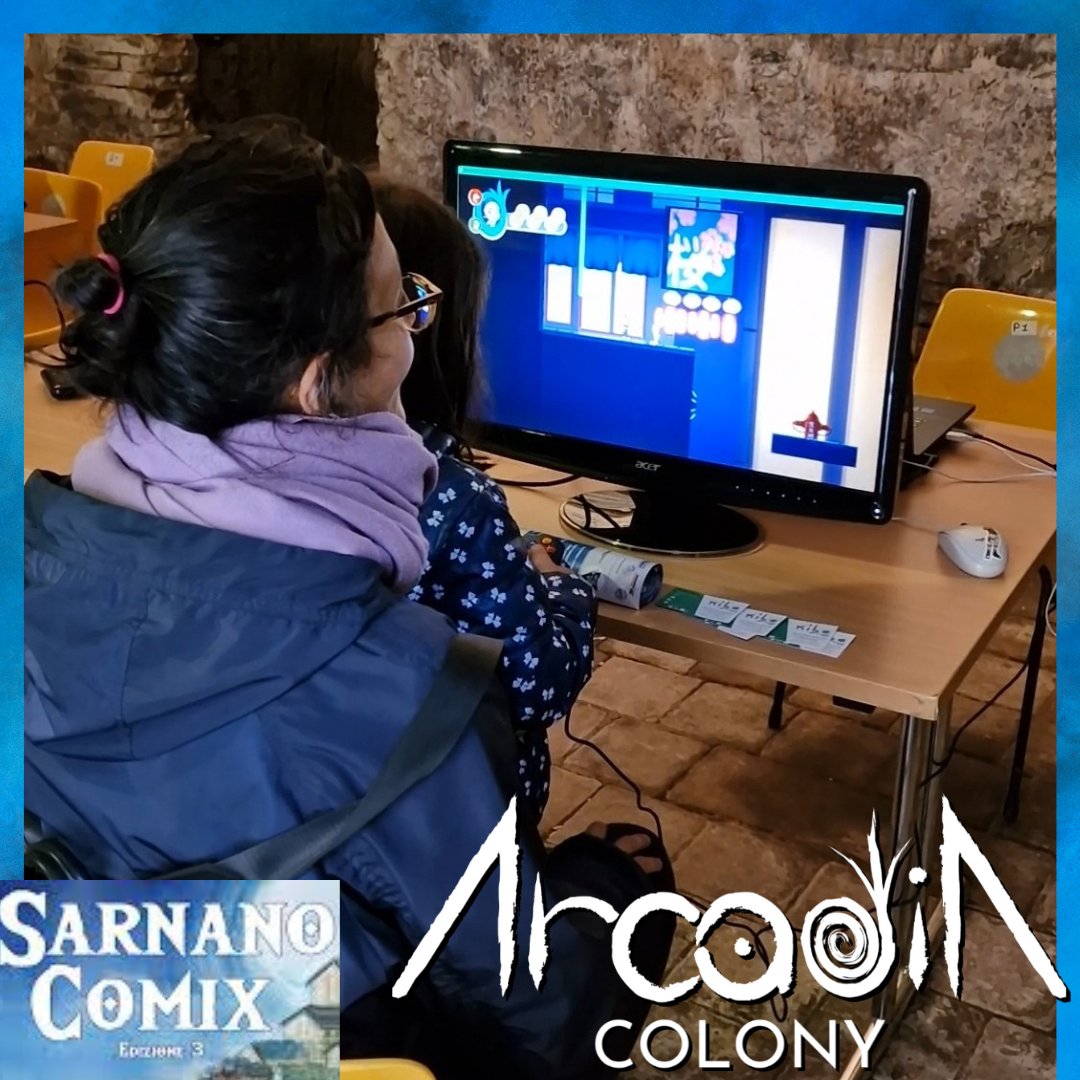Siamo al Sarnano Comix!
Vieni a provare Arcadia: Colony alla  Cantinetta Indie!

#indiegames #sarnanocomix #gaming