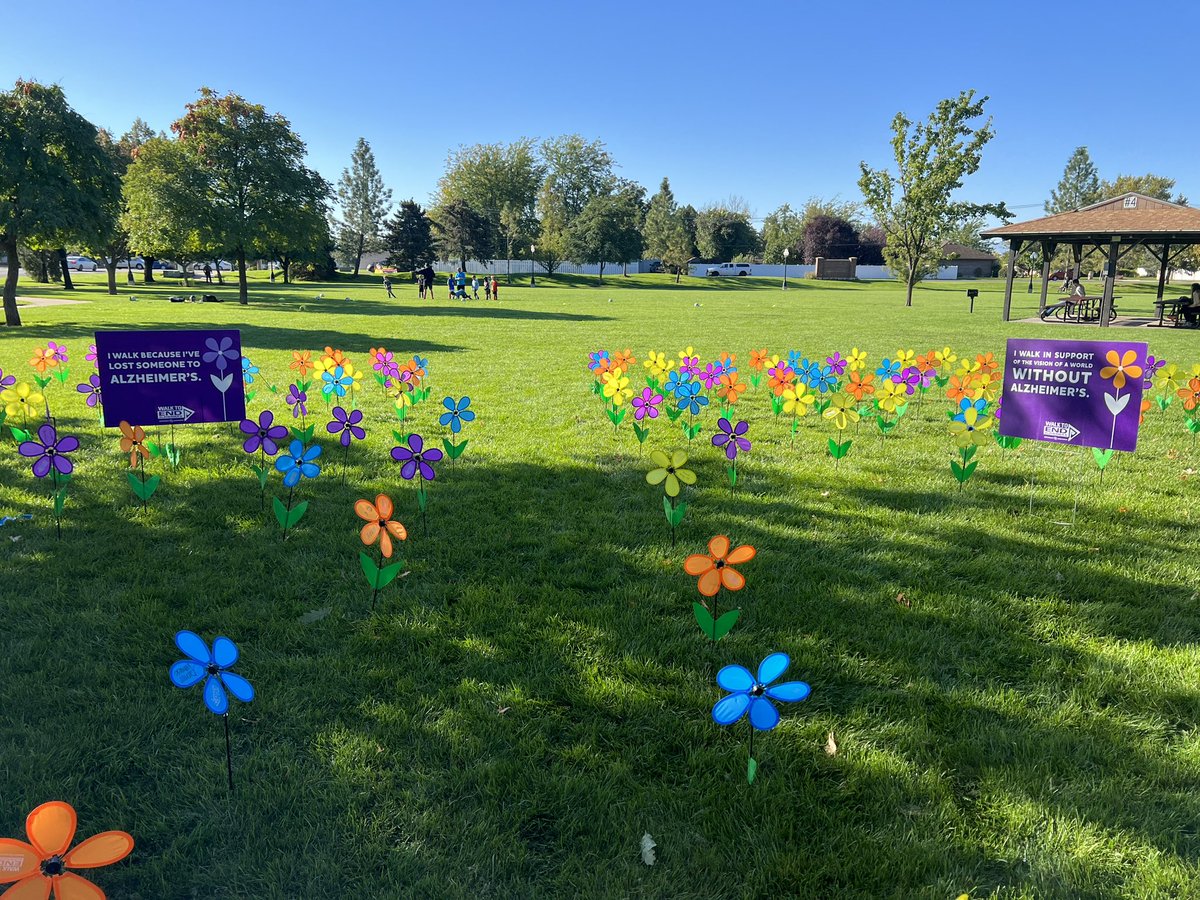 We are out at Barnes Park this morning supporting the Walk to End Alzheimer’s. 💜

#Walk2EndAlz
#ShowYourPurple 
#EndAlz