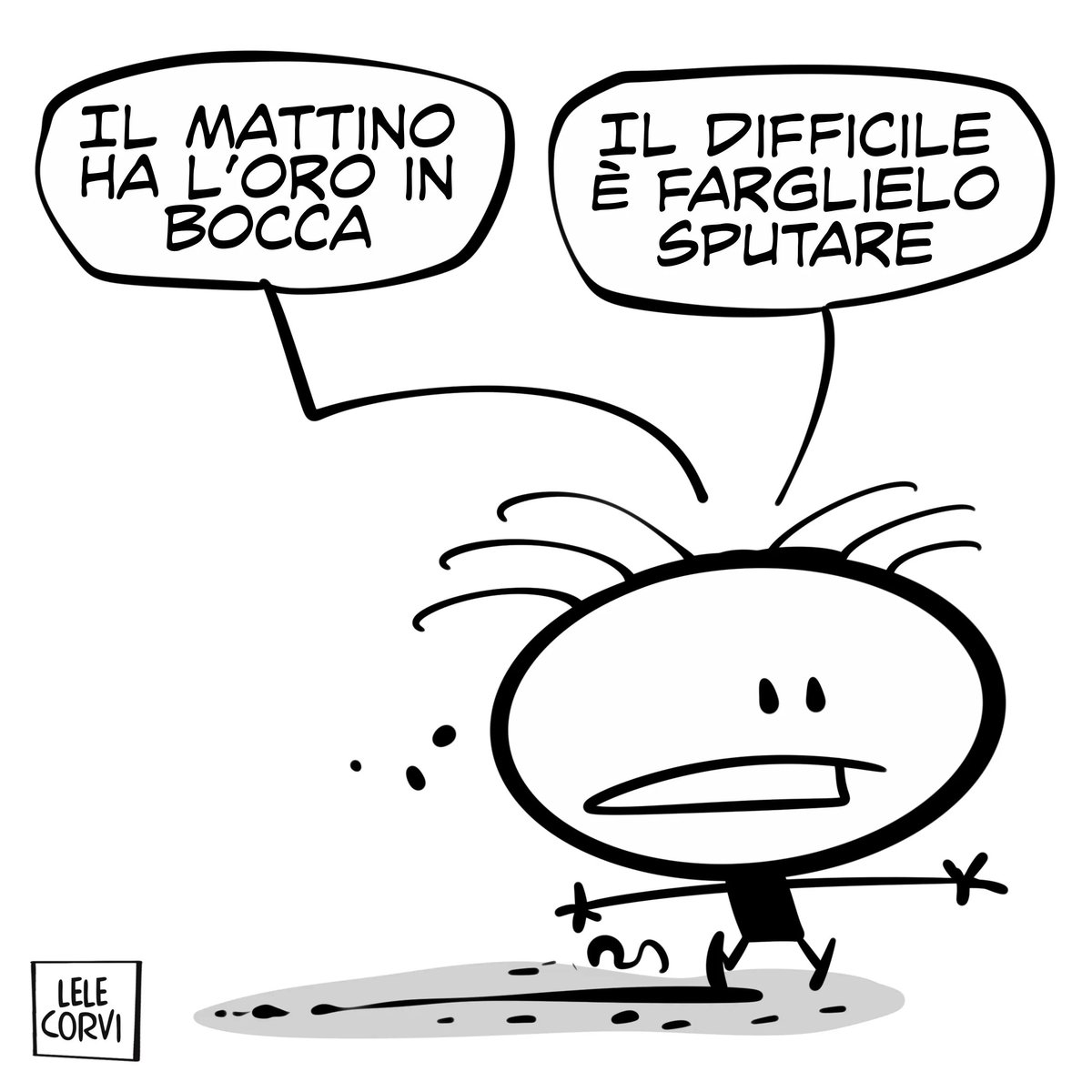 LeleCorvi's tweet photo. Domani mattina è domenica. Pensateci bene prima di mettervi in moto.
—
#Mattino #Mattinieri #oro #proverbi #Alzati #Mattina #Oroinbocca #ToDo
#Dadgad #LeleCorvi #Vignette
—
✏️Vuoi una vignetta personalizzata?
✉️ Contattami https://t.co/BqR8CpRnkw