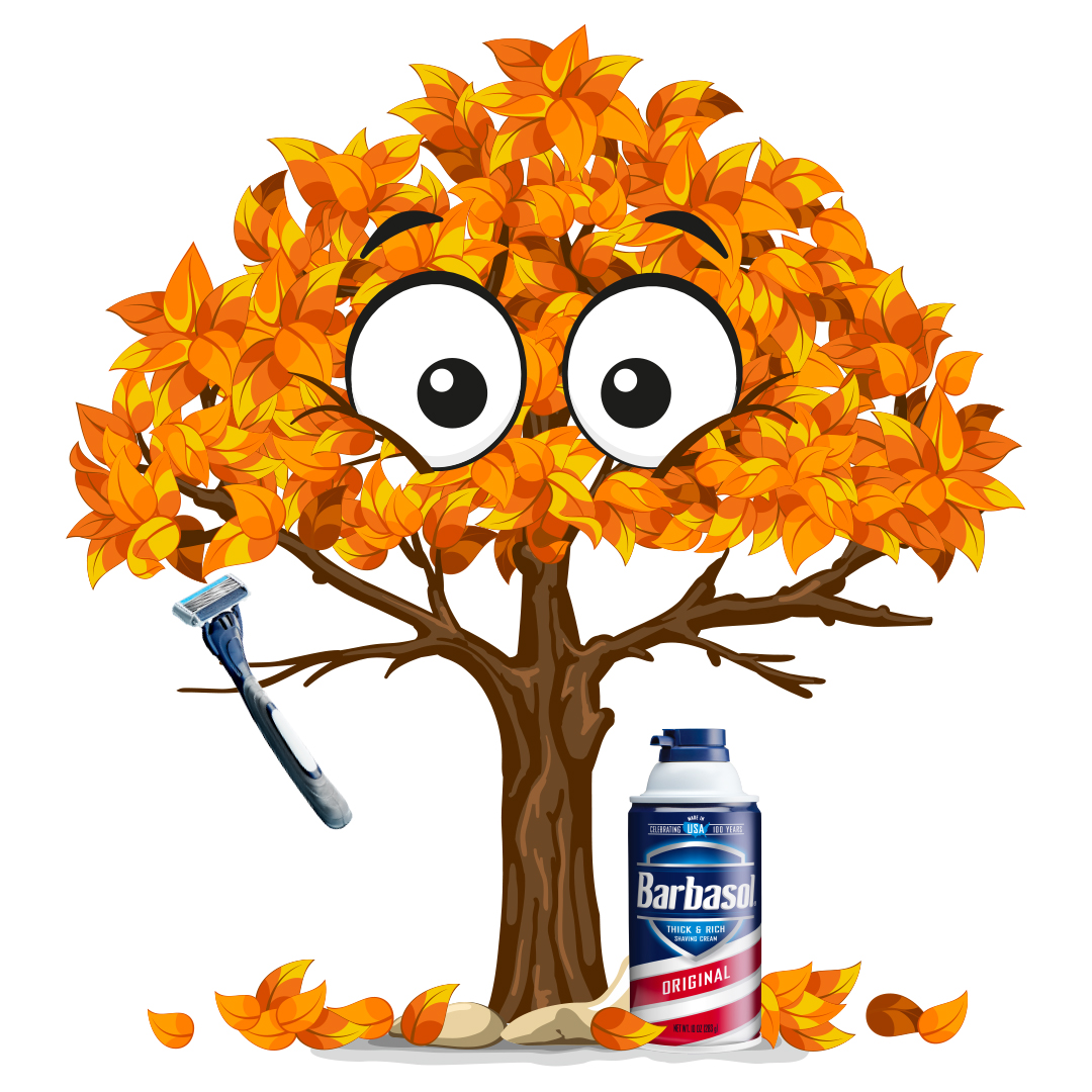 We’re embracing the crisp air and the magical colors of autumn with a smooth and refreshing Barbasol shave! Who else is ready to rock their fall style? 🍂🍁
