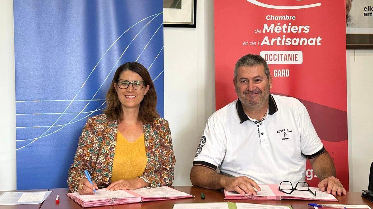 La Chambre des métiers et de l’artisanat de la région Occitanie, représentée par Xavier Perret, président de la Chambre au niveau du Gard, et Enedis, représentée par Sylvaine Cazal, directrice territoriale dans le Gard, ont signé un partenariat afin de ... objectifgard.com/actualites/gar…