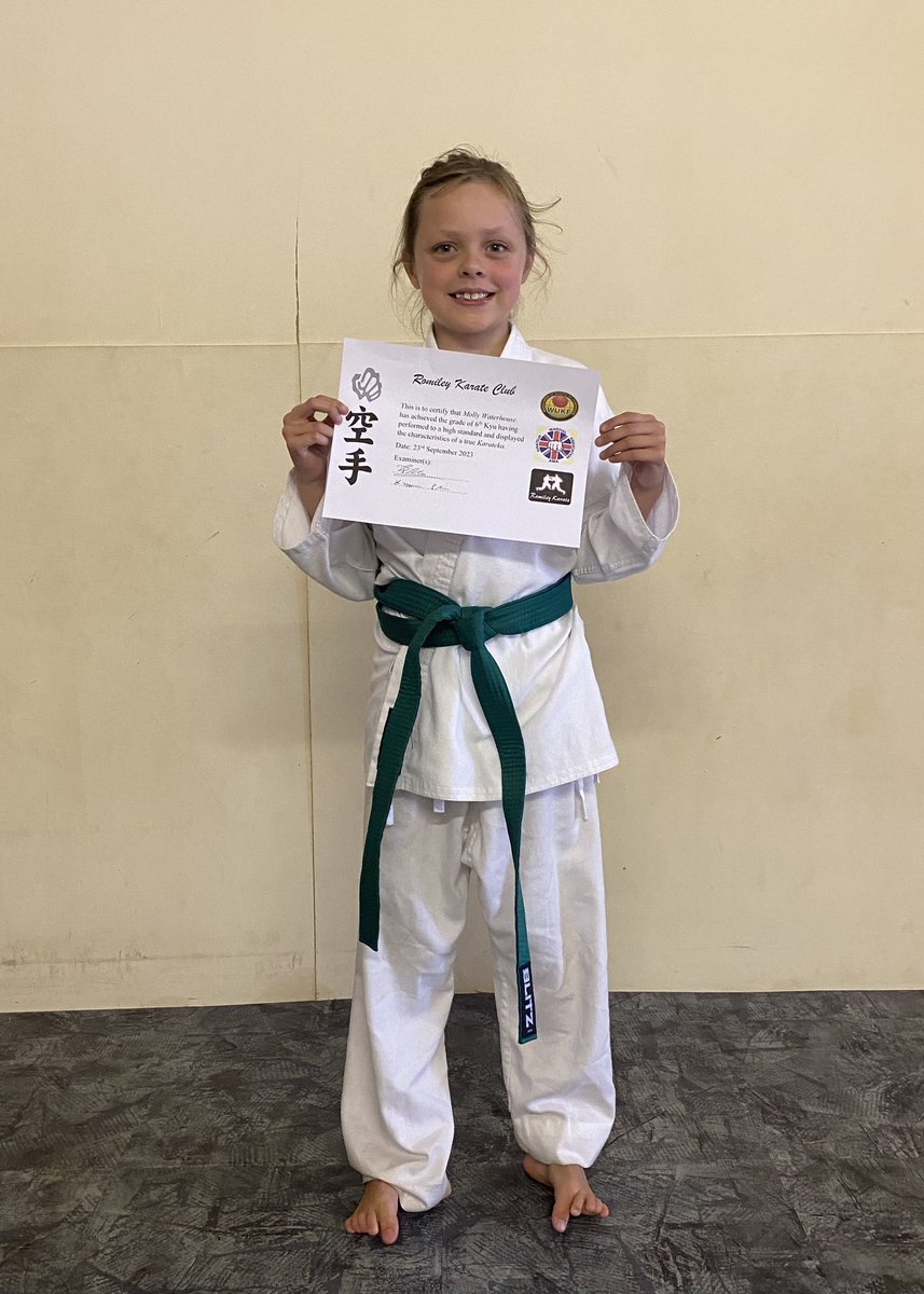 hatterian's tweet photo. What a great day so far. Molly achieved her green belt then County beat Deadpool FC 5-0!! Time for a drink or two to celebrate 😆 https://t.co/1ZXZxwUQjb