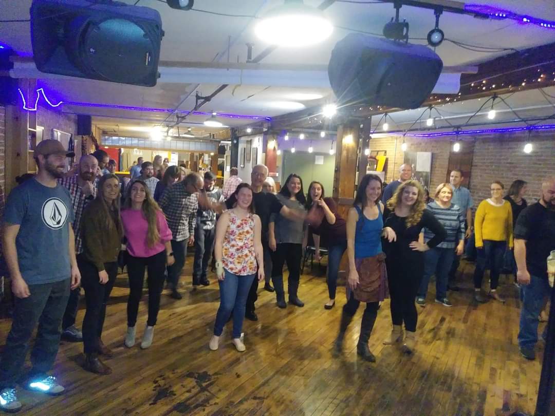 PokyBrewpub's tweet photo. Gather up your posse for some fun boot scooting tonight.  Come on down to PVB for swing, line and two-step dance lessons tonight, Sat 9/23 from 8pm to 10:30pm.  $5 cover goes to a discount if you spend more that $10 on food/beverages. Come early for dinner! https://t.co/S0oI98amVn