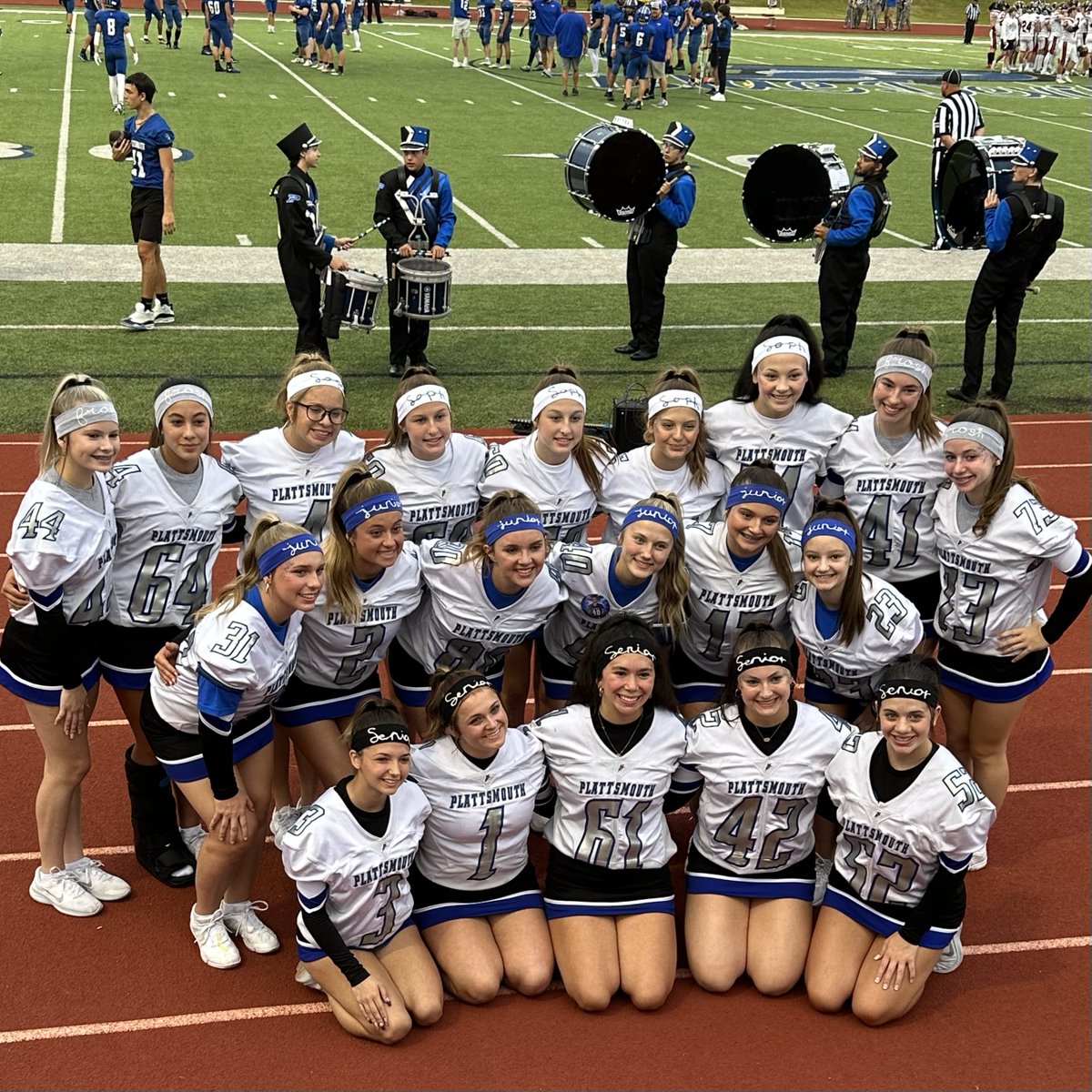 Hats off to the choir, band, color guard and our Spirit Squad. You all did an excellent job at the homecoming game! #PHShomecoming2023 #PlattsmouthPRIDE #GoBlueDevils